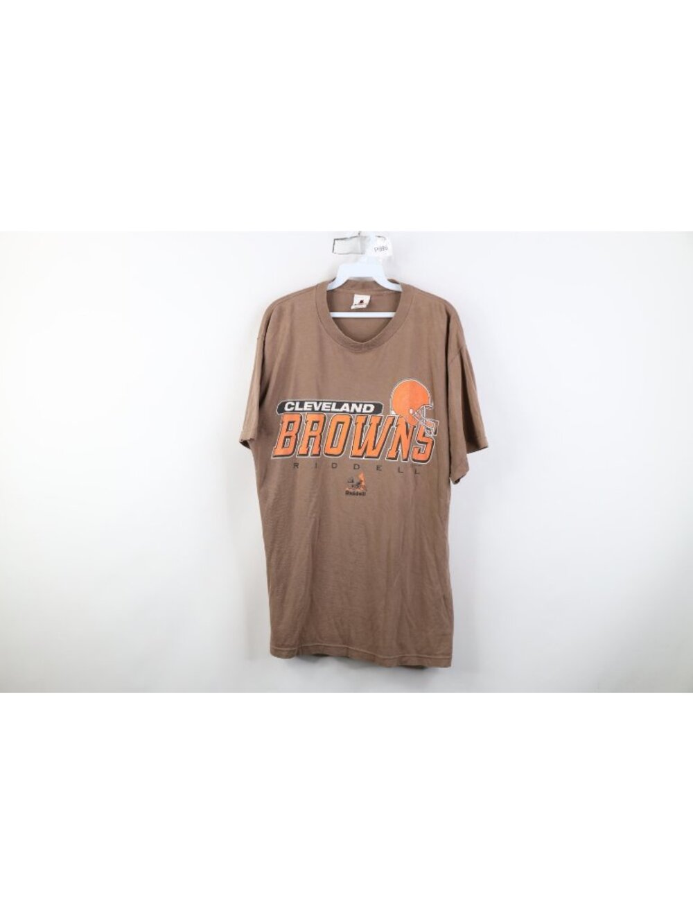 Vintage 90s Riddell Mens Large Distressed Cleveland Browns Football T-Shirt USA
